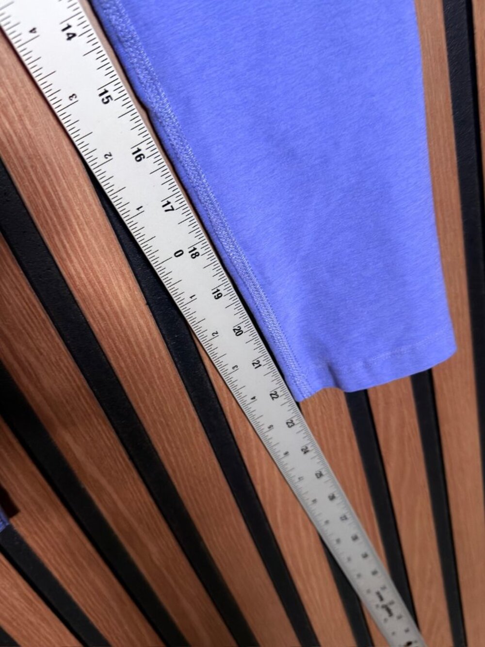 Beyond Yoga Leggings Large Womens Purple Cropped Heather Stretch Athletic - Picture 5 of 7